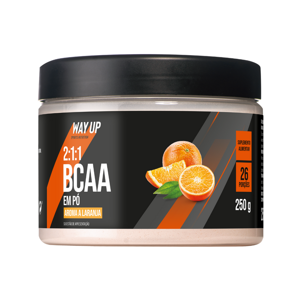 Imagem Ilustrativa da Embalagem de BCAA de Laranja de 250g.